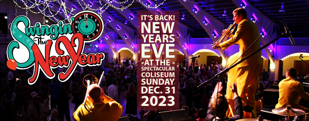 Grand New Year's Eve Celebration at St. Petersburg Coliseum, Tampa Bay Florida, All Ages Swing Dance with Live Music!